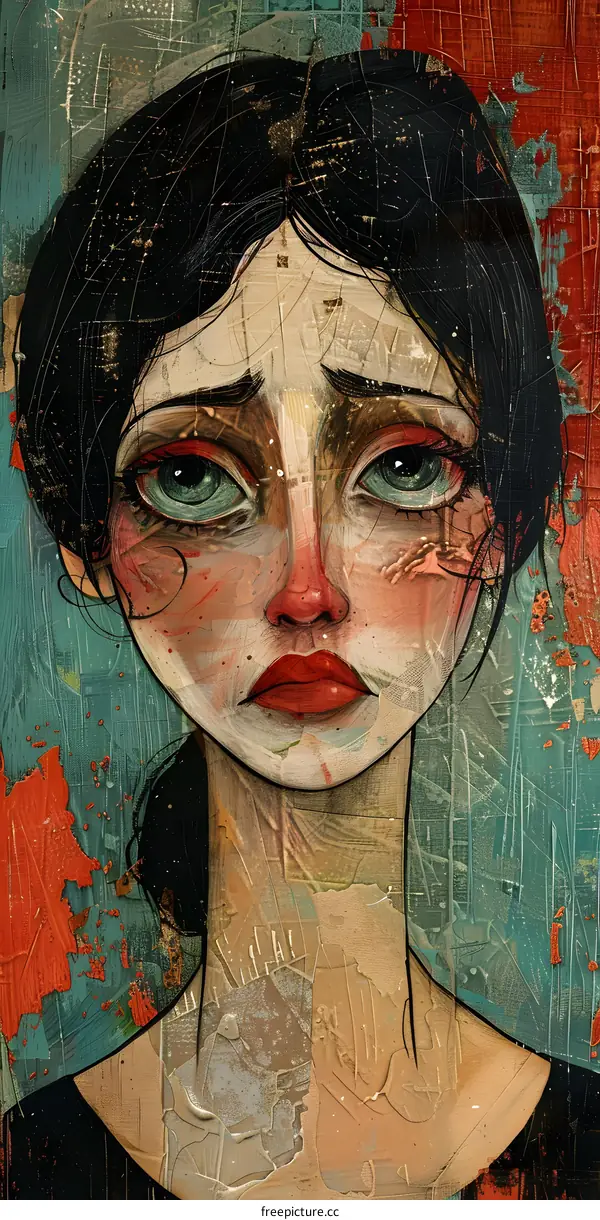 A woman on the verge of tears