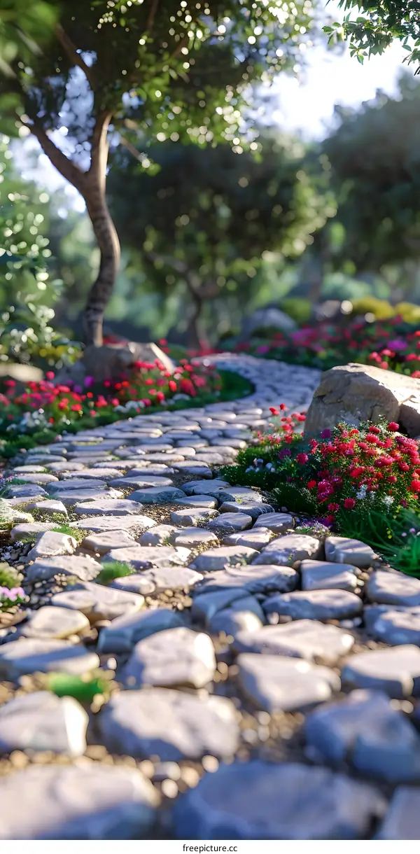 Cobblestone path