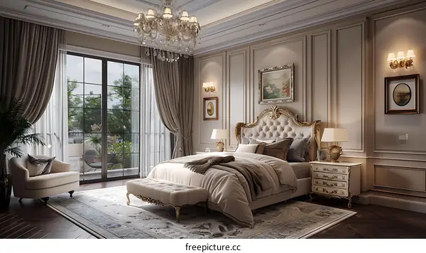 European-style bedroom