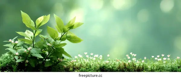 Natures Gentle Embrace: Fresh Growth