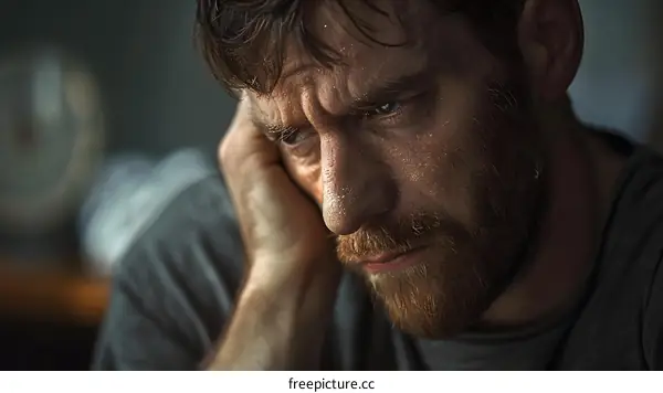 portrait of a man with a beard and a thoughtful expression