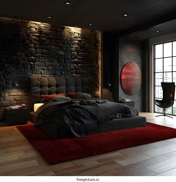 Dark and Moody Bedroom