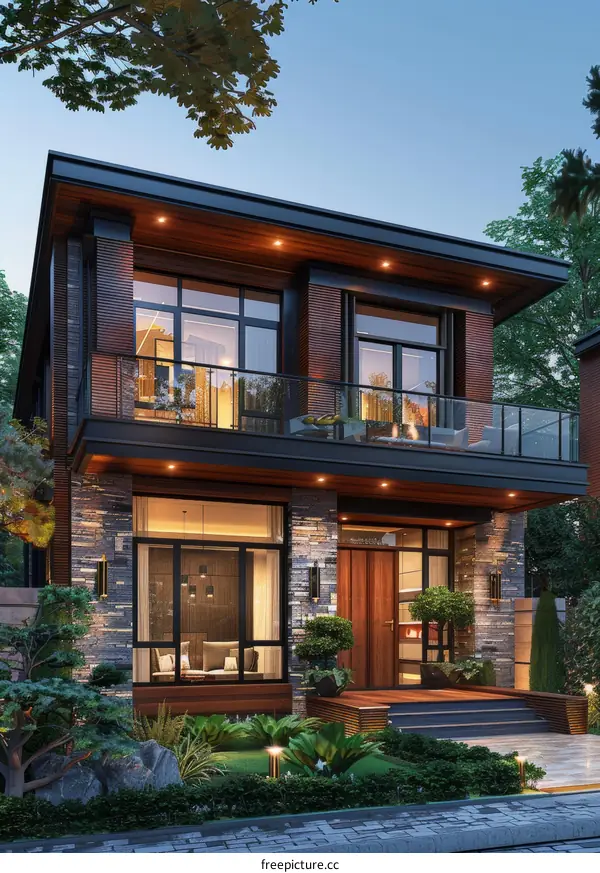 Modern House Exterior Design with Landscaping