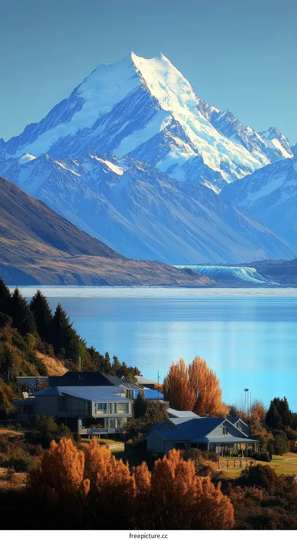 Majestic Mountain View with Autumnal Colors