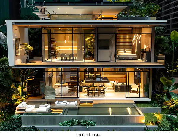 Modern luxury house interior