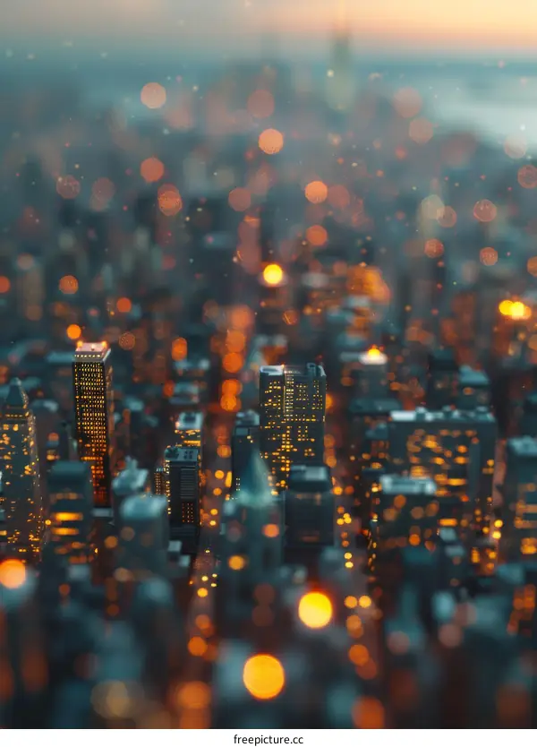 City Lights from Above