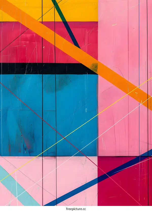 Abstract Colorful Geometric Shapes Background