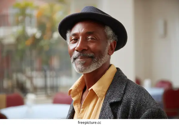 Portrait of a Smiling Senior African American Man