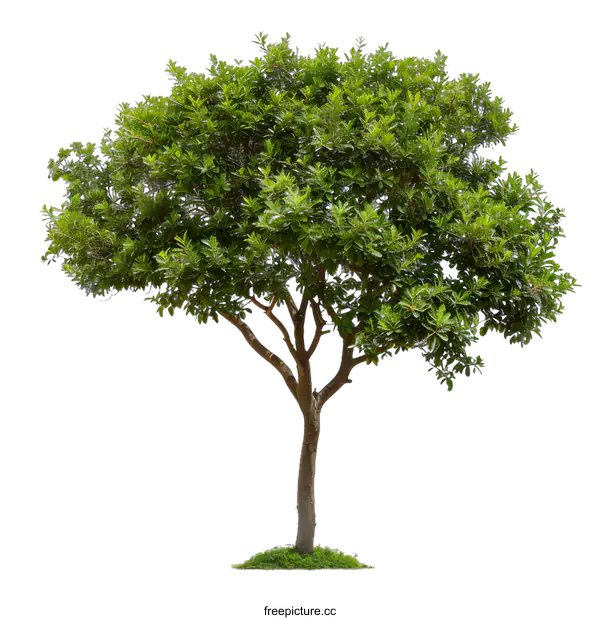 [Transparent Background PNG]Green Tree Isolated on White Background