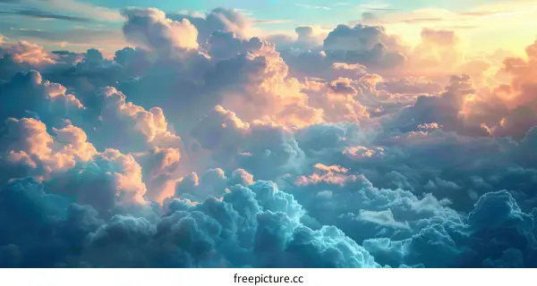 Sunlight Through Clouds: A Scenic View