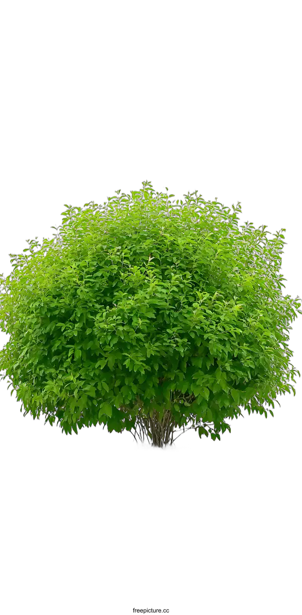 [Transparent Background PNG]Green Bush Isolated On White Background