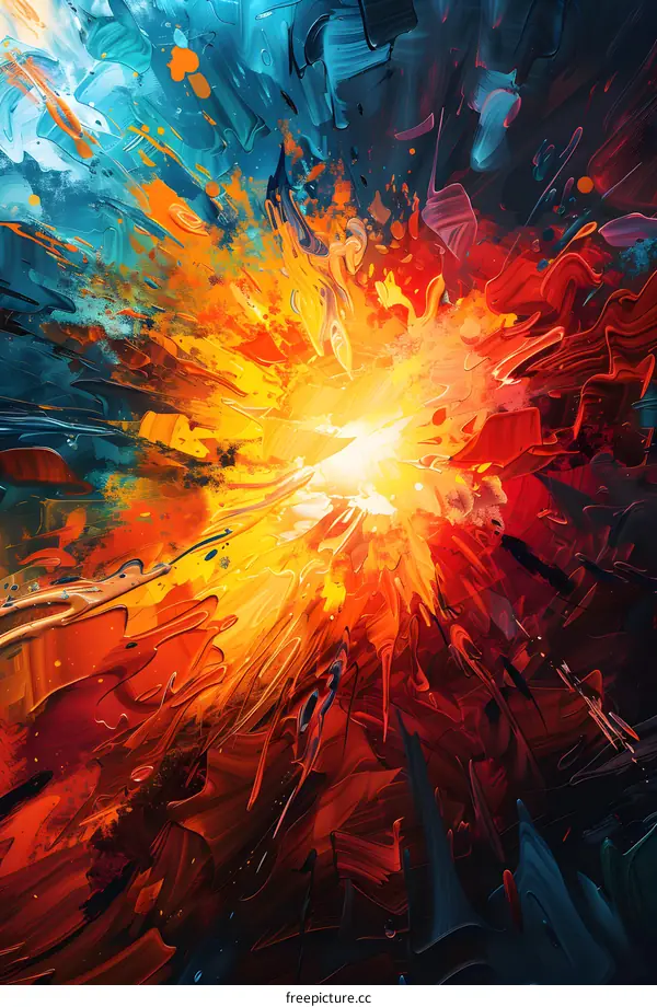 Colorful abstract painting