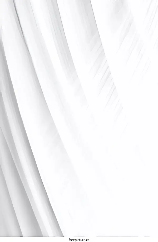 White Fabric Drape Abstract Background