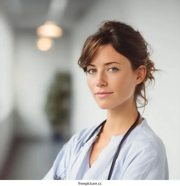 Female Doctor Portrait in a Professional Setting