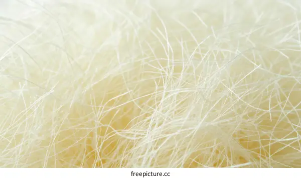 Close-up of white fur texture background