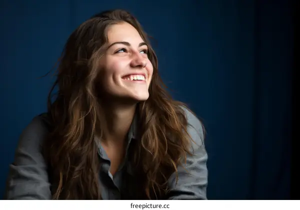 Portrait of a young woman smiling
