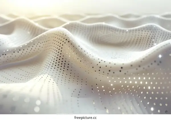 White Perforated Surface