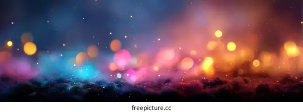 Abstract Colorful Bokeh Background Design