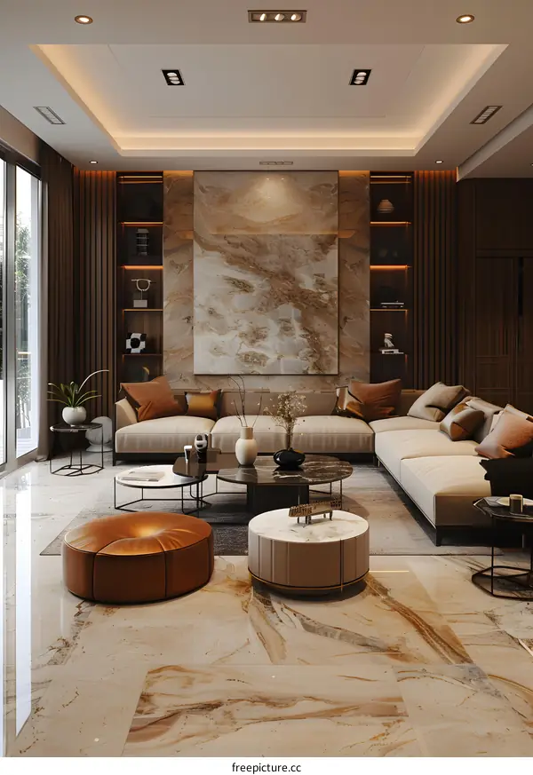 Modern minimalist living room