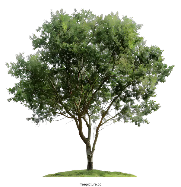 [Transparent Background PNG]Green Tree Isolated on White Background