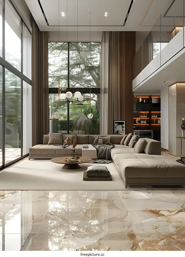 Modern minimalist living room