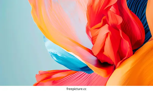 Abstract Colorful Swirling Fabric Background
