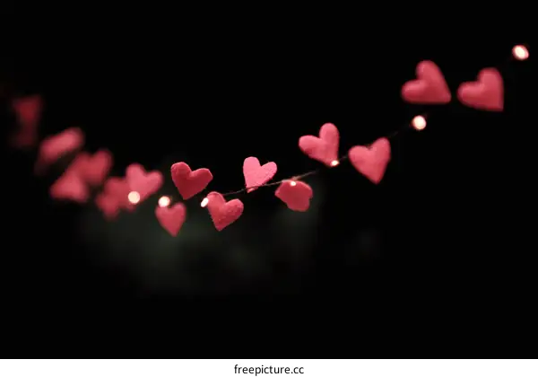 Romantic Night Heart Lights Decoration