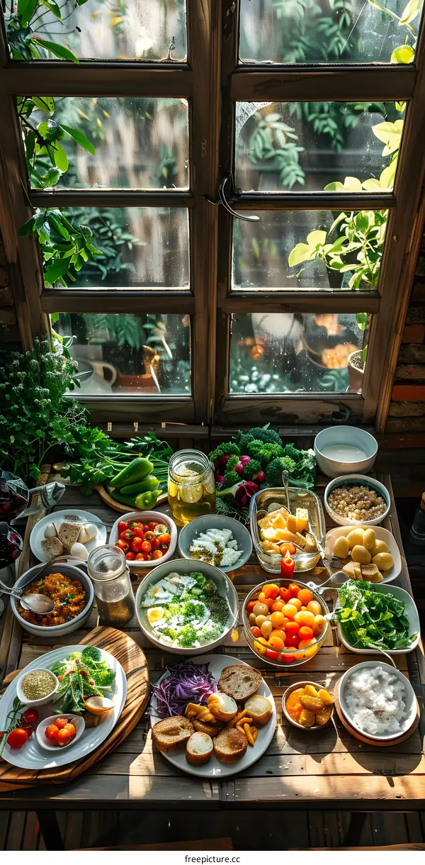 A table full of delicious food