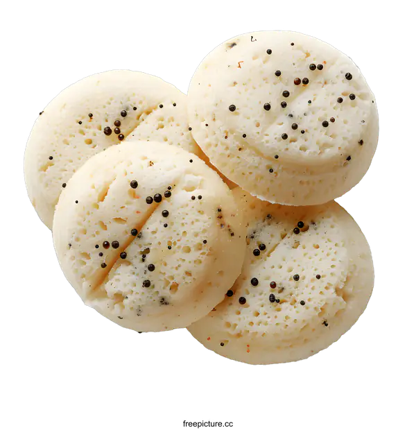 [Transparent Background PNG]Indian food idli