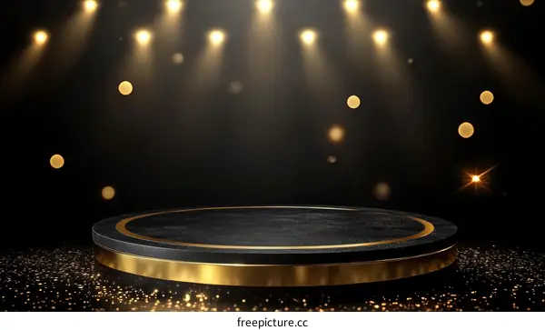 Luxury Black and Gold Product Showcase