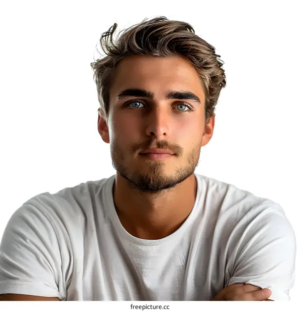 Portrait of a Confident Young Man