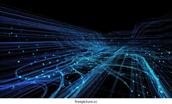 Abstract Digital Network Visualization