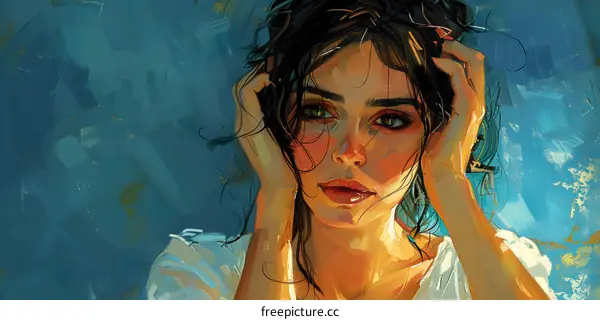 portrait of a woman with dark hair