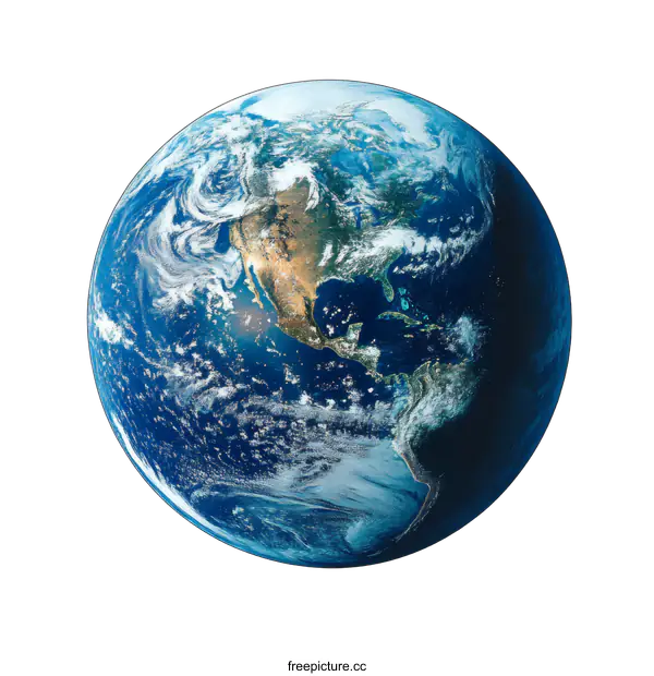 [Transparent Background PNG]Earth from Space Stunning View