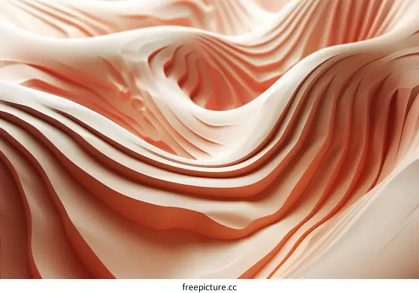 Abstract 3D Organic Flowing Shapes