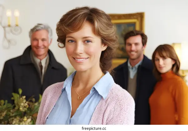 Happy Family Gathering in a Home