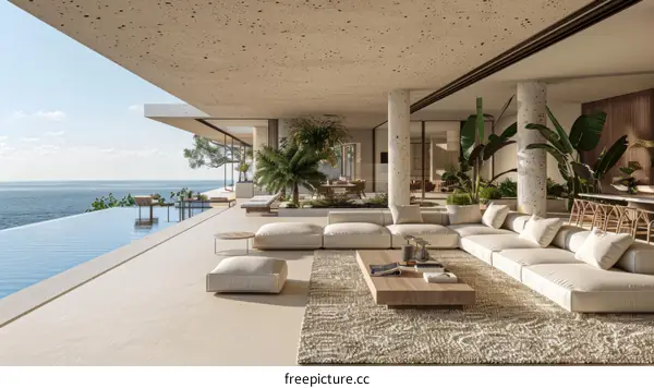 Modern Luxury Villa with Panoramic Ocean Views