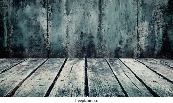 Old Weathered Wood Planks Background
