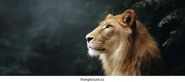 Majestic Lion in Natural Habitat