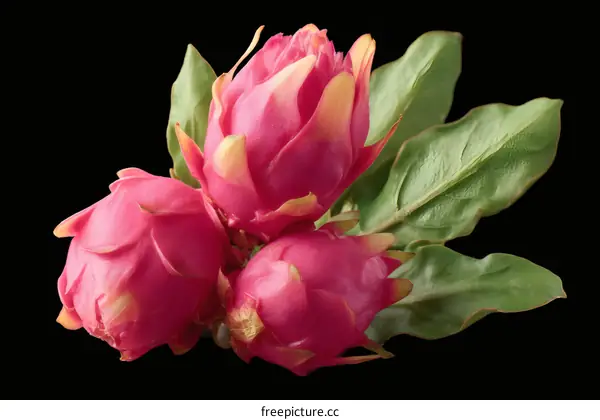 Close-up Fresh Pink Dragon Fruit