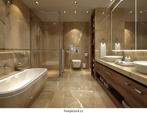 Luxury Modern Bathroom Design Interior
