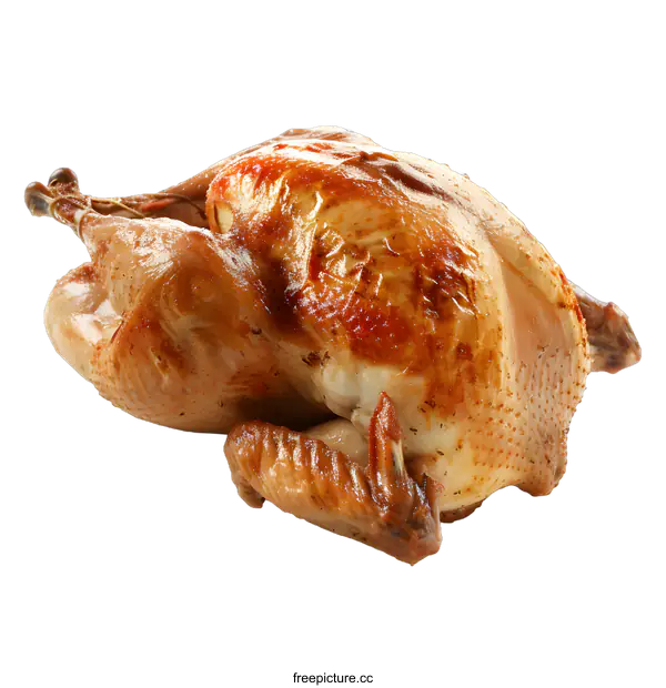 [Transparent Background PNG]Roasted Chicken on White Background