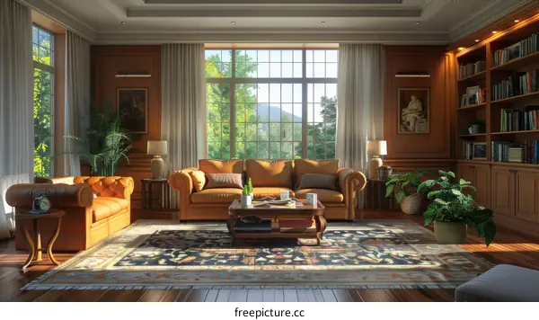 Modern Living Room Interior Design with Comfortable Sofa