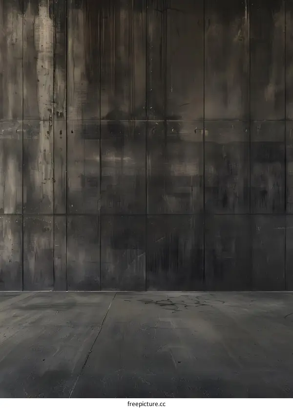 Dark Concrete Wall and Floor Background Texture