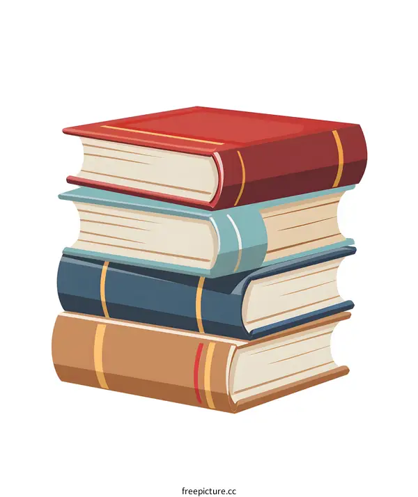 Stack of Books Illustration