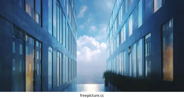 Modern City Architecture Pathway