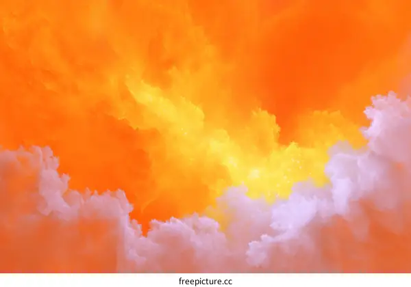 Abstract Colorful Cloudy Sky