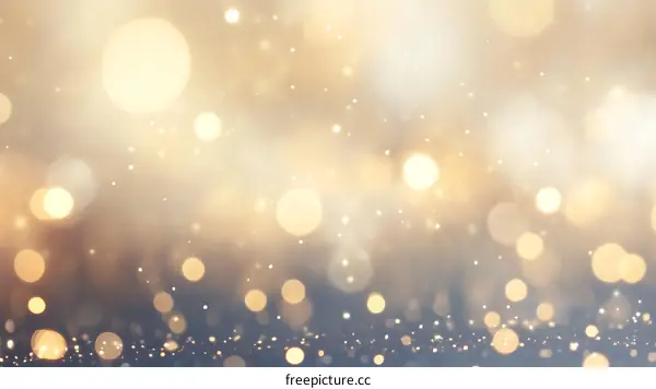 Golden Bokeh Background for Celebration