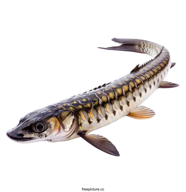 [Transparent Background PNG]A close-up image of a snakehead fish