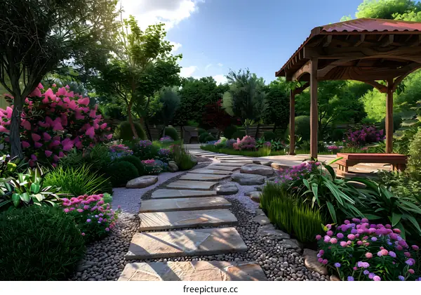 Garden landscape design renderings